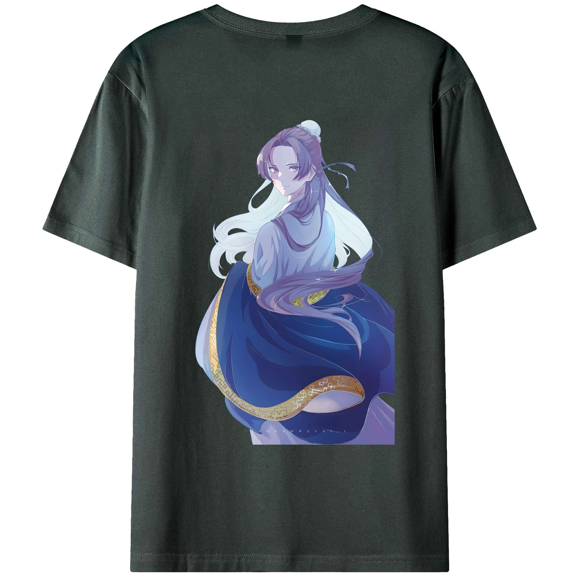 （画像用） 薬屋のひとりごと The Apothecary Diaries 綿100％ メンズ半袖Tシャツ（バックプリント） 通気性